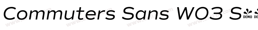 Commuters Sans W03 S字体转换